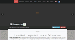 Desktop Screenshot of casaruralelrecuerdo.com