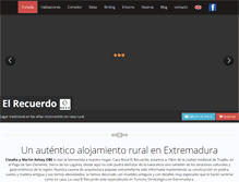 Tablet Screenshot of casaruralelrecuerdo.com